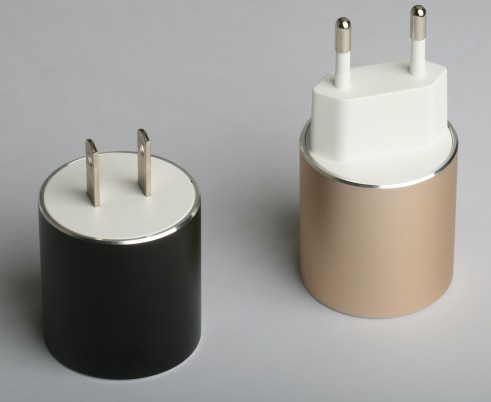 round cylinder metal charger
