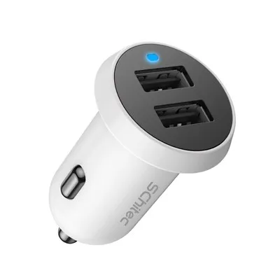 Светодиодное автомобильное зарядное устройство с двумя портами USB